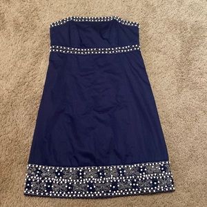 Lilly Pulitzer sz 2 beaded strapless Mini dress